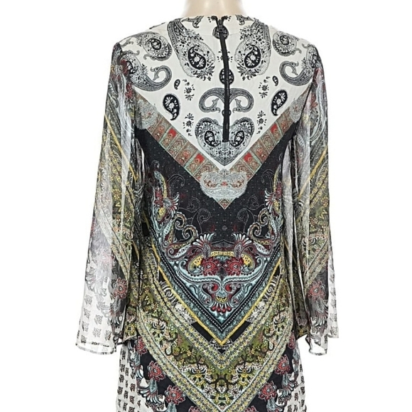 Alice + Olivia Zia Caftan Mini Dress XS - Picture 2 of 4